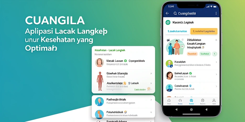 Antarmuka CUANGILA yang ramah pengguna untuk lacak langkah.
