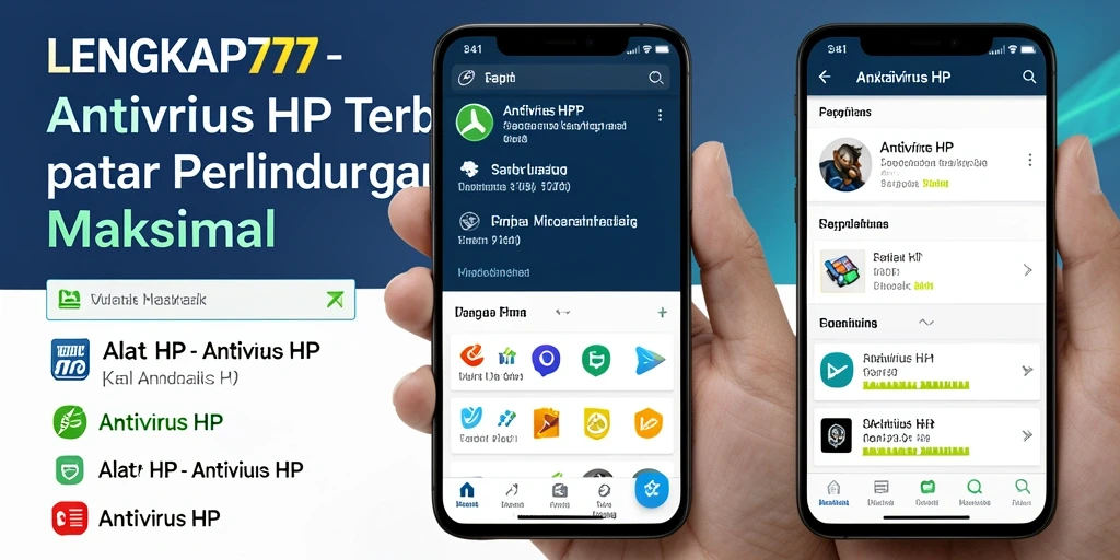 Antarmuka LENGKAP777 yang menunjukkan pemindaian keamanan perangkat HP.