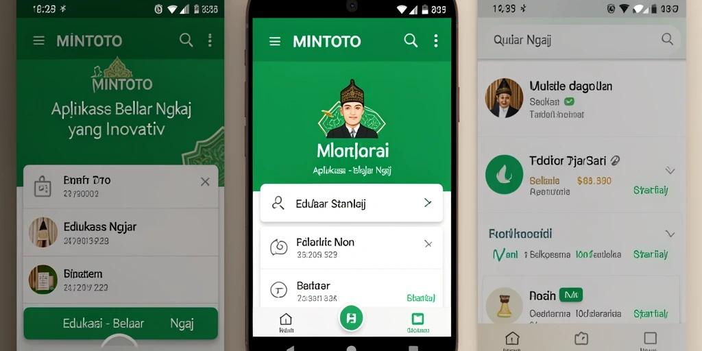 Tampilan antarmuka MINTOTO yang menarik dan ramah pengguna.