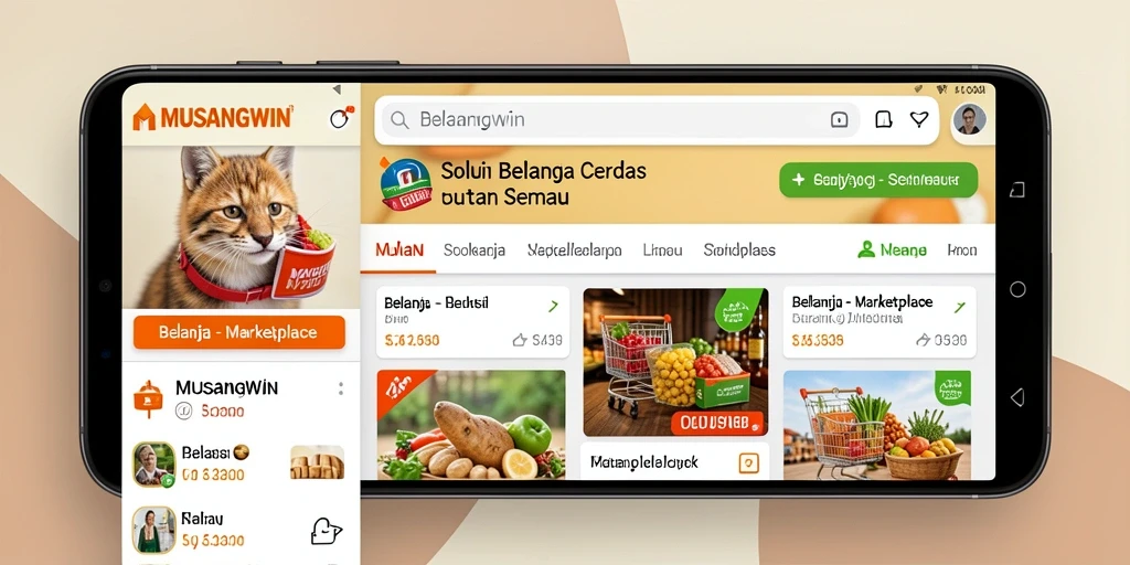 Tampilan antarmuka MUSANGWIN yang modern dan user-friendly.