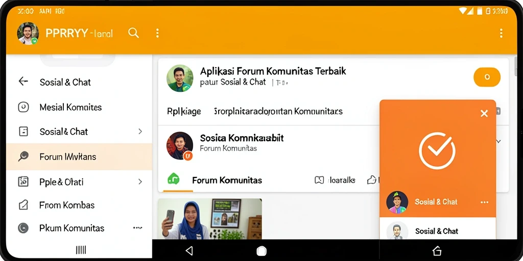 Antarmuka PPRRYY menampilkan berbagai forum komunitas yang aktif.