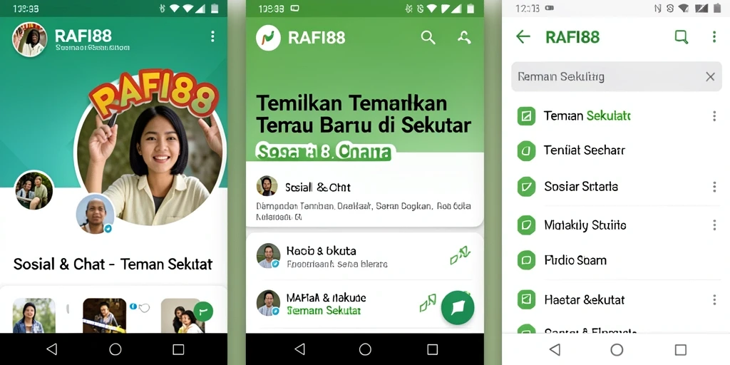 Tampilan antarmuka aplikasi RAFI88 yang menarik dan interaktif.