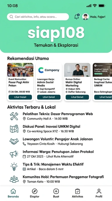 Akses Mudah Aplikasi Populer — Katalog siap108